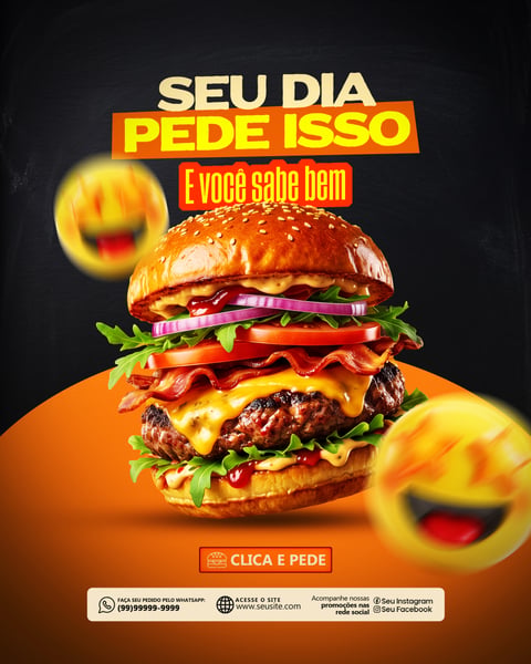 SOCIAL MEDIA HAMBURGERIA PSD EDITÁVEL 6