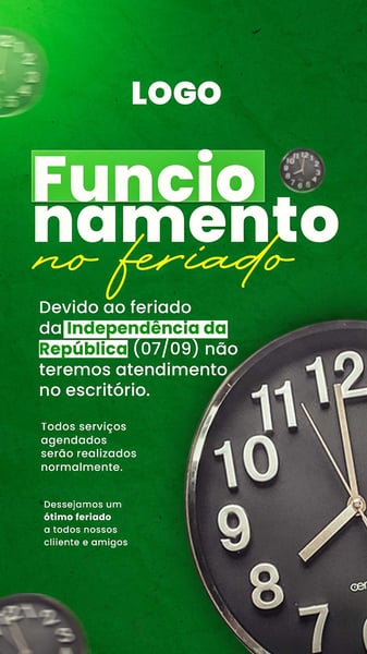 7 DE SETEMBRO HORÁRIO