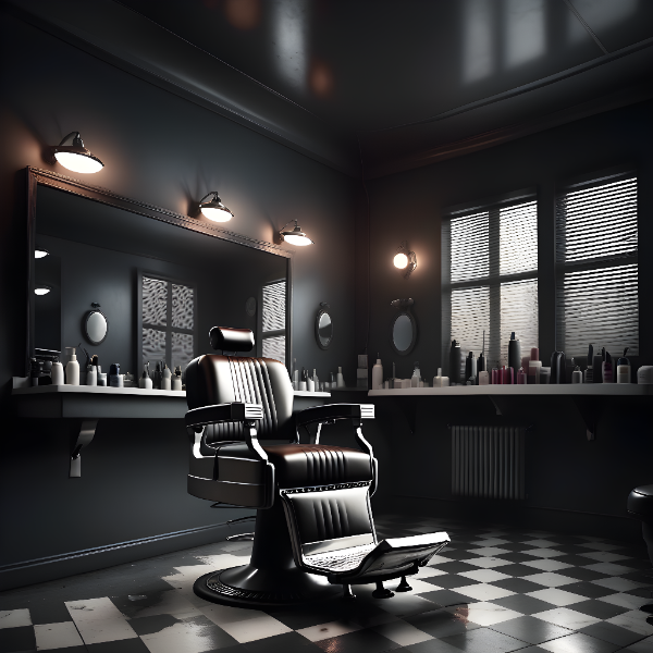 SALÃO DE BARBEARIA - BACKGROUND PARA COMPOSIÇÃO