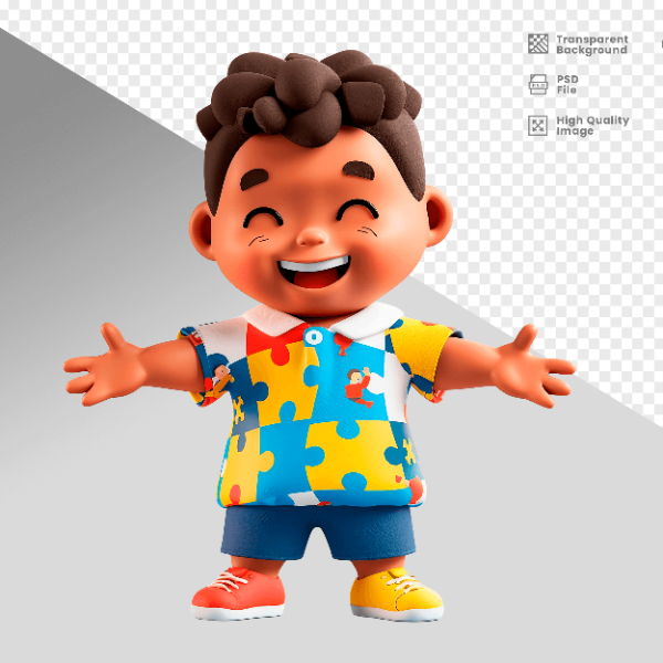 MASCOTE 3D PERSONAGEM PARA COMPOSIÇÃO
