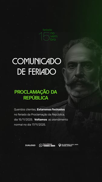 COMUNIDO 15 DE NOVEMBRO PROCLAMAÇÃO DA REPÚBLICA - 05 - STORY