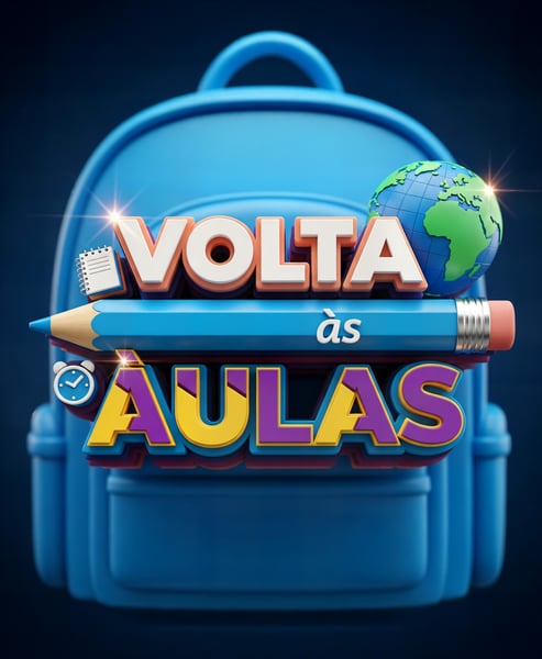 SELO 3D PARA CAMPANHA PUBLICITARIA PARA ESCOLAS, VOLTA AS AULAS-15
