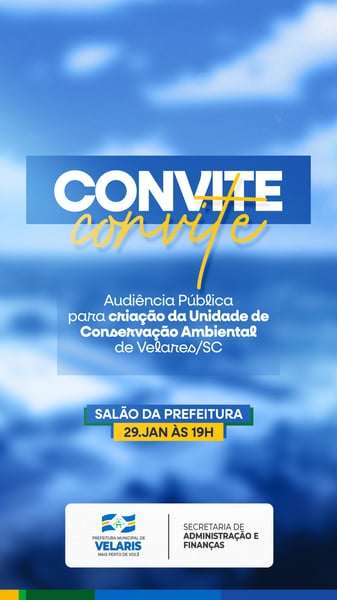 PREFEITURA AVISO CONVITE INFORME COMUNICADO SOCIAL MEDIA PSD EDITÁVEL