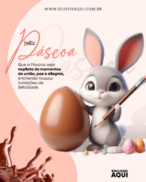 FEED - FELIZ PÁSCOA | PSD EDITÁVEL