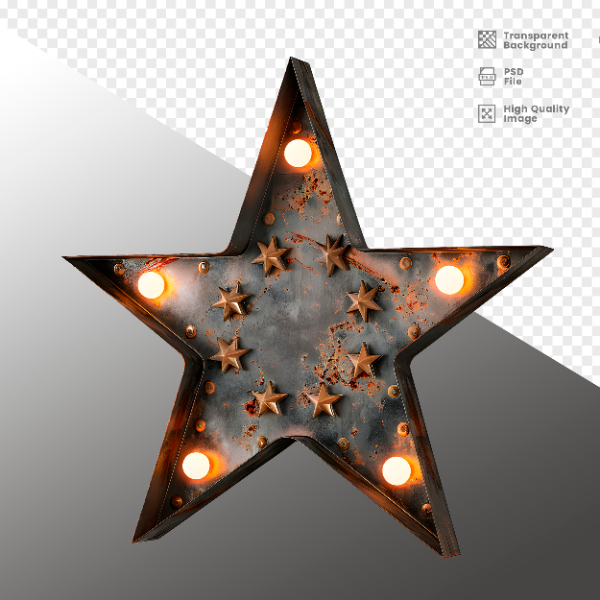 ELEMENTE DE FERRO COM LUZ - ELEMENTO 3D PARA COMPOSIÇÃO - IRON