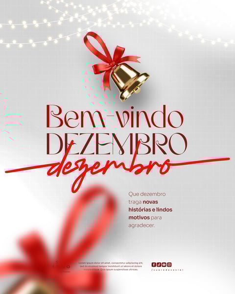 BEM VINDO DEZEMBRO SOCIAL MEDIA PSD EDITÁVEL 4