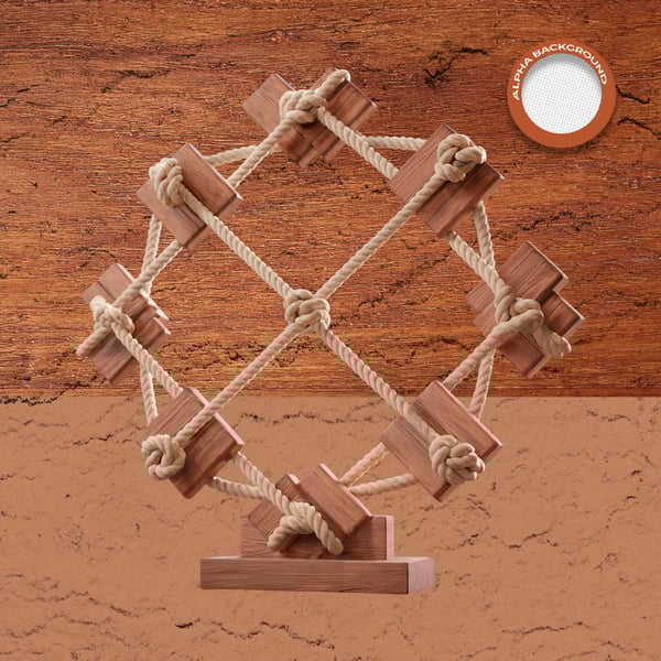 ELEMENTO DE MADEIRA PARA COMPOSIÇÃO DE ARTES 2025 MODELO 18