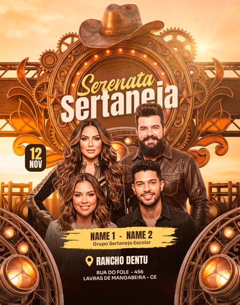 FLYE SERENATA SERTANEJA PSD TEMPLATE