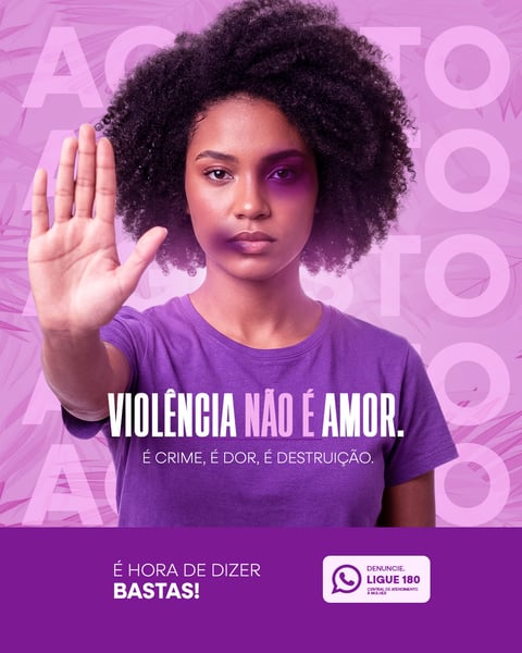 AGOSTO LILÁS FIM DA VIOLÊNCIA A MULHER SOCIAL MEDIA PSD EDITÁVEL 3