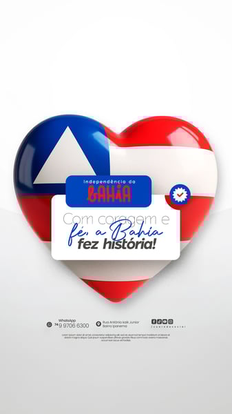 02 DE JULHO - DIA DA INDEPENDÊNCIA DA BAHIA SOCIAL MEDIA PSD EDITÁVEL 2