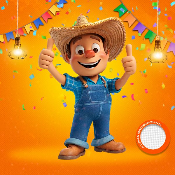 MASCOTES DE FESTA JUNINA MODELO 13