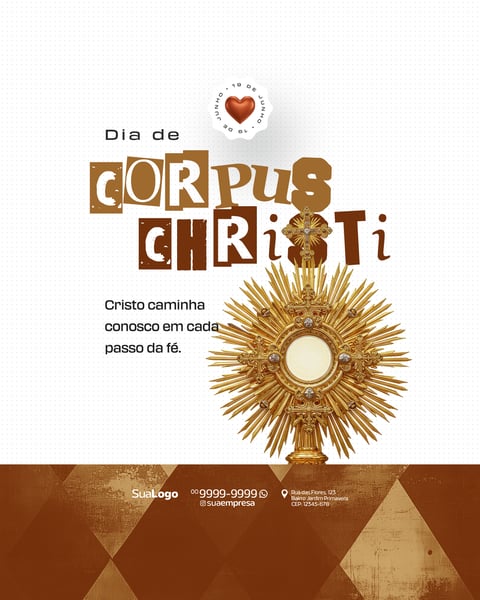 SOCIAL MEDIA DIA DE CORPUS CHRISTI 19 DE JUNHO
