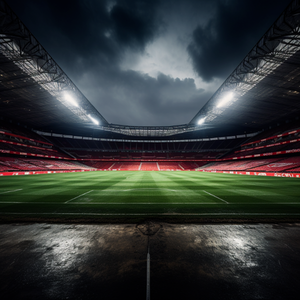IMAGEM DE ESTADIO COM LUZES PARA COMPOSIÇÃO