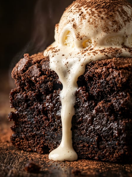 Bolo com sorvete de chocolate 4