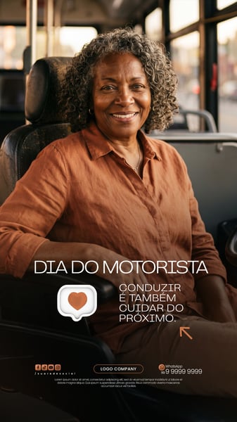 DIA DO MOTORISTA BANNER HOMENAGEM SOCIAL MEDIA PSD EDITÁVEL 3 STORY