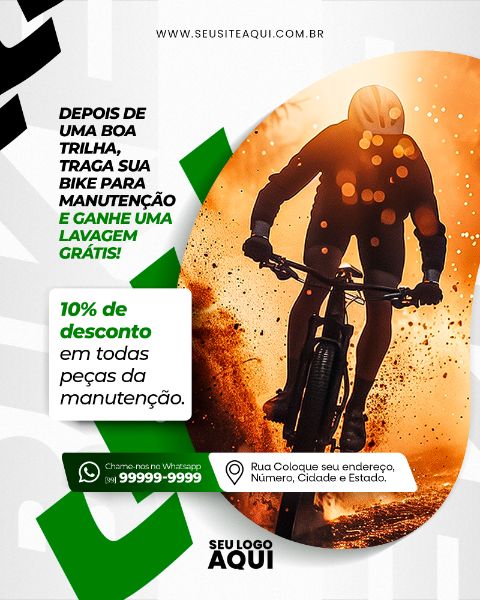FEED - BICICLETARIA - SOCIAL MEDIA - BIKE - PSD EDITÁVEL