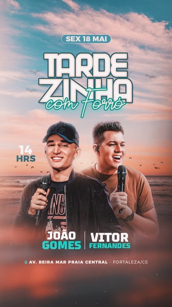 TARDEZINHA SUNSET  FLYER EVENTO STORY