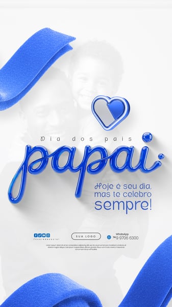 DIA DOS PAIS AGOSTO PAI  FLYER SOCIAL MEDIA PSD EDITÁVEL 14