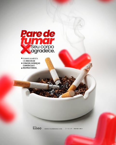 DIA MUNDIAL SEM TABACO 31 DE MAIO SOCIAL MEDIA PSD EDITÁVEL 3