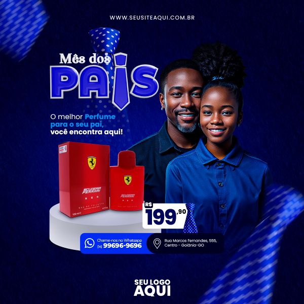 FEED QUADRADO - FELIZ DIA DOS PAIS | SOCIAL MEDIA | PSD EDITÁVEL