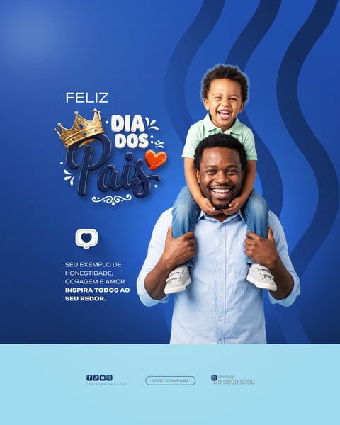 CAMPANHA FELIZ DIA DOS PAIS HOMENAGEM ESPECIAL FAMÍLIA SOCIAL MEDIA PSD EDITÁVEL 4