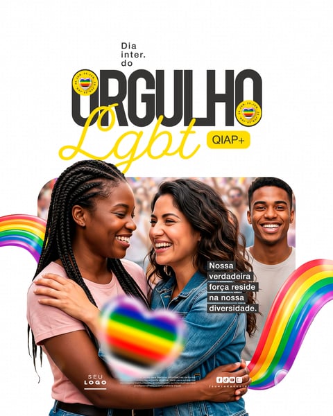 DIA INTERNACIONAL DO ORGULHO LGBT 28 DE JUNHO SOCIAL MEDIA PSD EDITÁVEL 4
