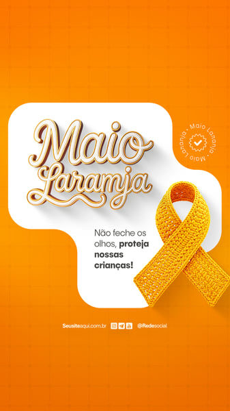 VBX MAIO LARANJA - COMBATE AO ABUSO E À EXPLORAÇÃO SEXUAL INFANTIL SOCIAL MEDIA P5D EDITÁVEL (1)