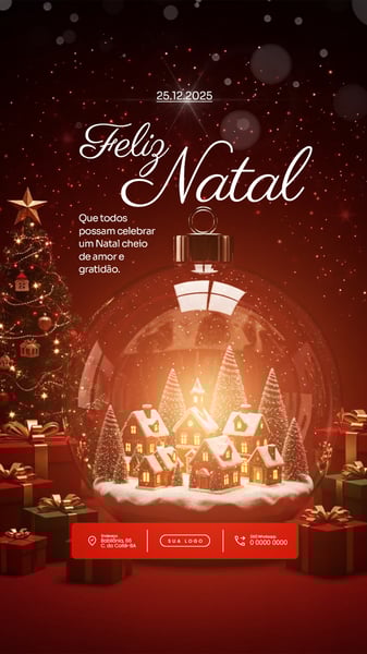 FELIZ NATAL 25 DE DEZEMBRO SOCIAL MEDIA PSD EDITÁVEL 7