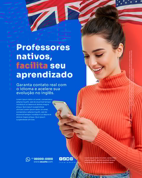 ESCOLA DE INGLÊS SOCIAL MEDIA PSD EDITÁVEL 4