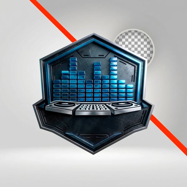 LOGOTIPO PARA DJ E SHOWS COM MÚSICA ELETRÔNICA 01