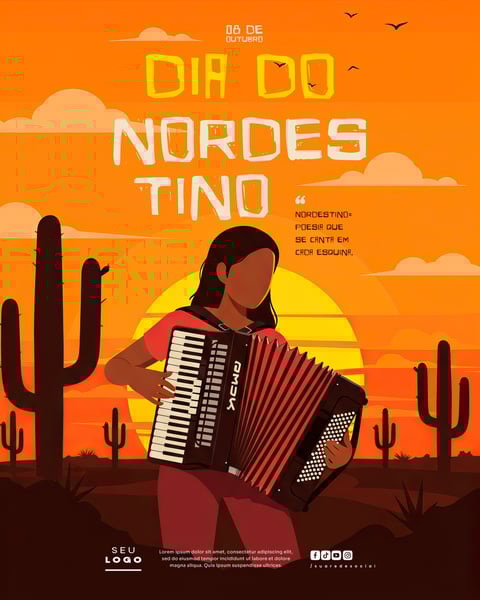 DIA DO NORDESTINO 08 DE OUTUBRO SOCIAL MEDIA PSD EDITÁVEL 6