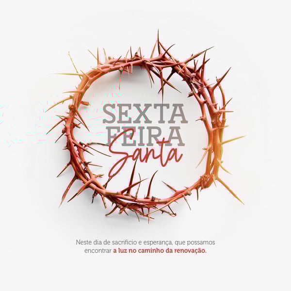 XIX SEXTA-FEIRA SANTA E SEMANA SANTA SOCIAL MEDIA PSD EDITAVEL 4