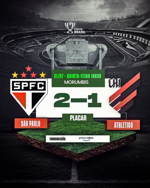 COPA DO BRASIL SÃO PAULO X ATHLETICO 2