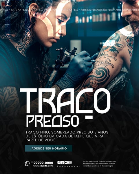 STUDIO DE TATUAGEM SOCIAL MEDIA PSD EDITÁVEL 3