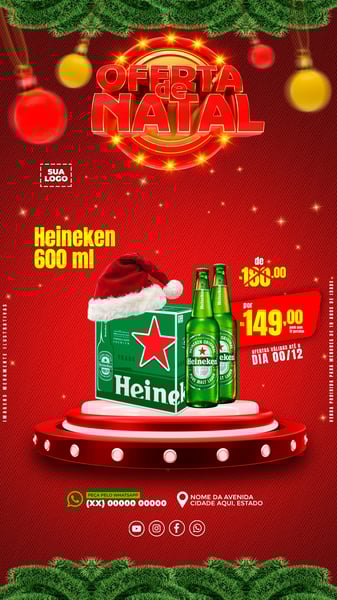 ENCARTE OFERTA DE NATAL REDES SOCIAIS EDITÁVEL STORIES