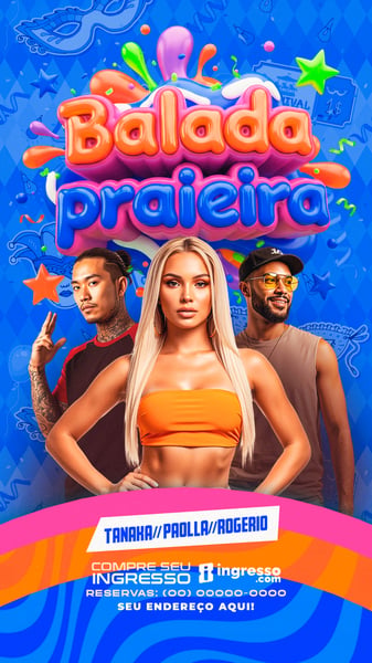 FLYER PARA EVENTOS BALADA PRAEIRA 2 STORYS