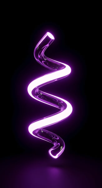 ELEMENTO NEON FLUTUANTE EM ESPIRAL 07