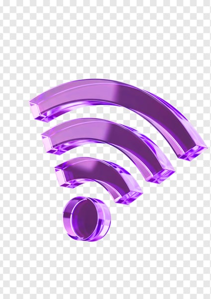 ÍCONE WIFI 3D PNG TRANSPARENTE
