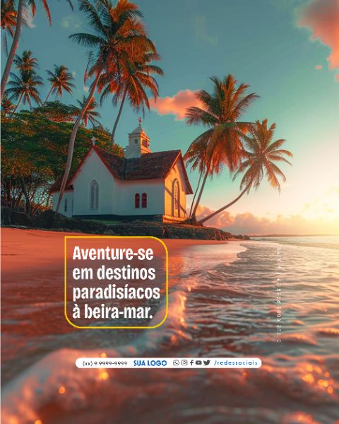 SOCIAL MEDIA - AGENCIA DE VIAGEM - DESTINOS PARADISIACOS