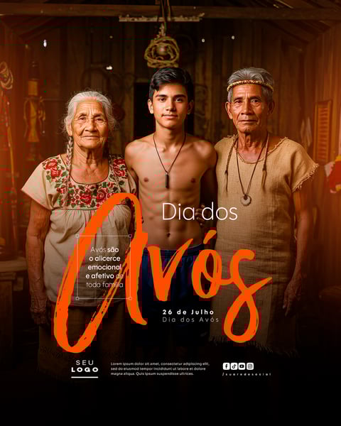 DIA DOS AVÓS 26 DE JULHO SOCIAL MEDIA PSD EDITÁVEL 1