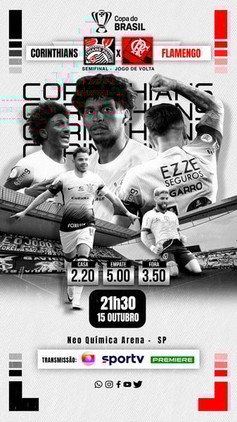 FLYER ESPORTIVO CORINTHIANS COPA DO BRASIL