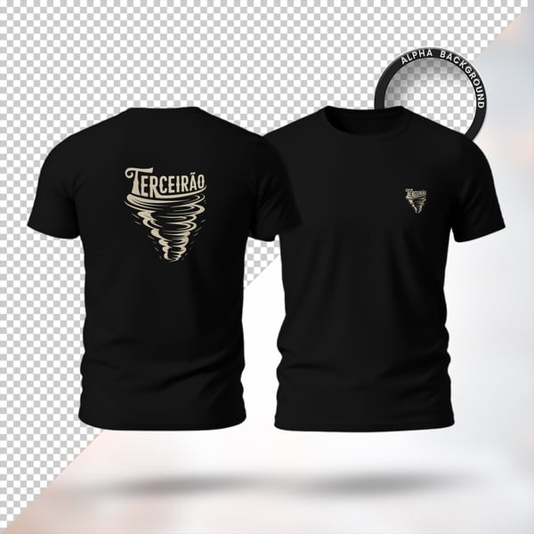 MOCKUP CAMISETA TERCEIRÃO CAMISA DESIGN T-SHIRT TEMPLATE TOTALMENTE EDITÁVEL PSD