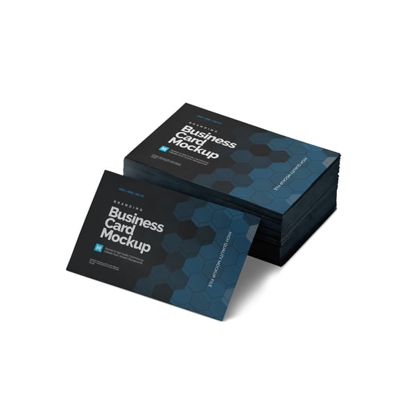 CARTÃO DE VISITAS PSD EDITÁVEL MOCKUP