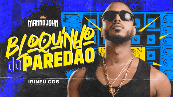 FLYER THUMB CAPA CD BANNER YOUTUBE MANNO JOHN PSD EDITÁVEL