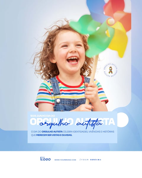 DIA DO ORGULHO AUTISTA 18 DE JUNHO SOCIAL MEDIA PSD EDITÁVEL 3
