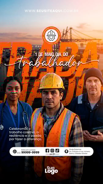 STORY 1 DE MAIO DIA DO TRABALHO SOCIAL MEDIA PSD EDITÁVEL 9