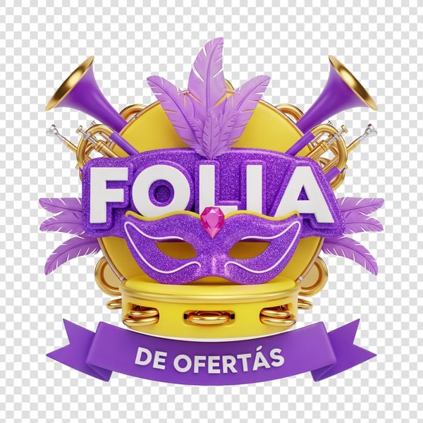 SELO 3D CARNAVAL FOLIA DE OFERTAS 02