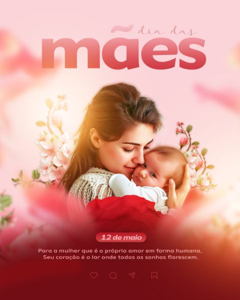 FLYER FELIZ DIA DAS MÃES FEED