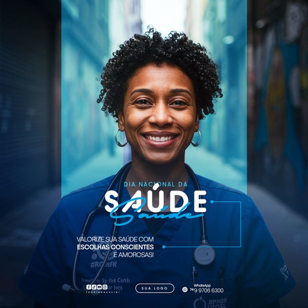 DIA NACIONAL DA SAÚDE 05 DE AGOSTO FLYER SOCIAL MEDIA PSD EDITÁVEL 13