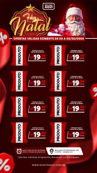 STORY | TABLÓIDE | FOLHETO | FELIZ NATAL | PSD EDITÁVEL